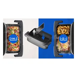 Air Fryer Frytkownica beztłuszczowa Philips NA565/02 Ovi Ultra Megabasket z funkcją Steamfry, pary, auto czyszczenie