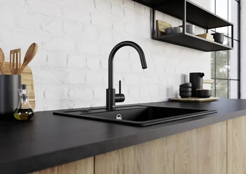 Bateria BLANCO Mida-S 526653 Czarny mat