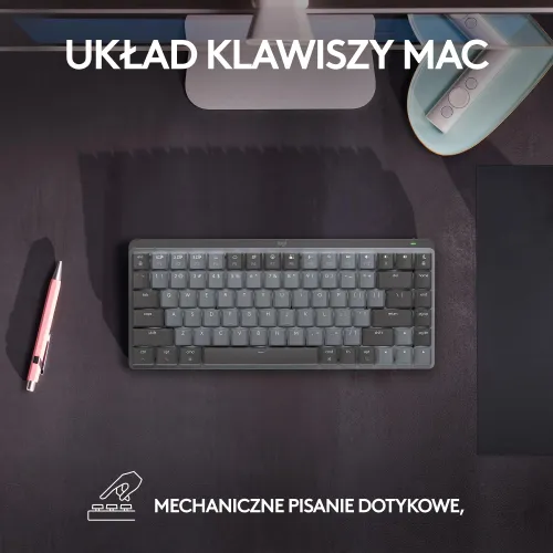 Klawiatura mechaniczna Logitech MX Mechanical Mini dla Mac - space gray