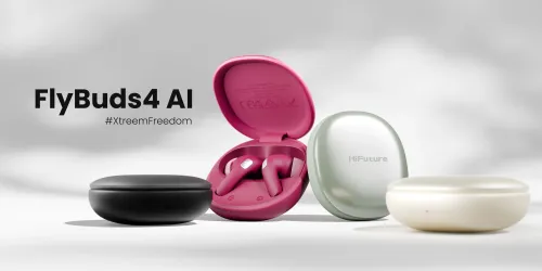 Słuchawki bezprzewodowe HiFuture FlyBuds4 Dokanałowe Bluetooth 5.4 Funkcje AI z tłumaczeniem ponad 130 języków, Czarny