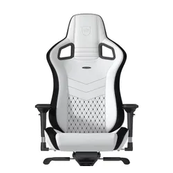 Fotel Noblechairs EPIC White Black Gamingowy do 120kg Skóra ECO Biało-czarny