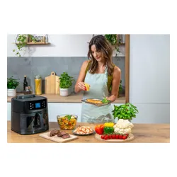 Air Fryer Frytkownica beztłuszczowa AI GÖTZE & JENSEN AF850T by Setti+ WiFi rozpoznawanie potraw i gotowanie na parze