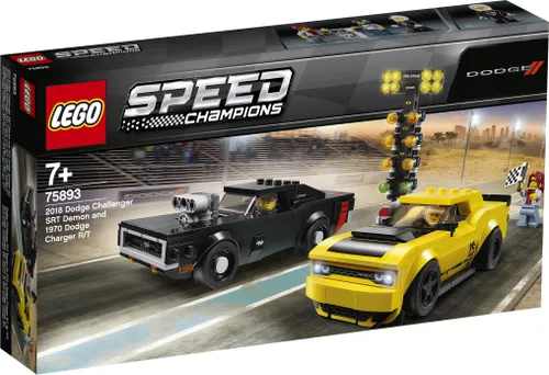 Конструктор Lego Speed Champions 2018 Dodge Challenger SRT Demon и 1970 Dodge Charger R / T (75893)