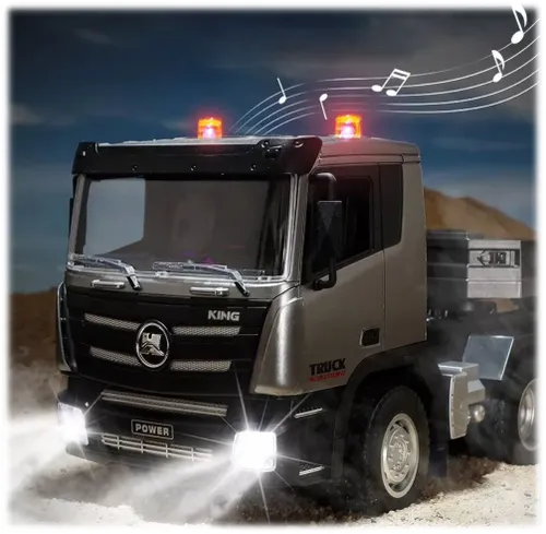 Zdalnie sterowany samochód COIL RC Auto ciężarowe na pilota laweta aku LED 1:18