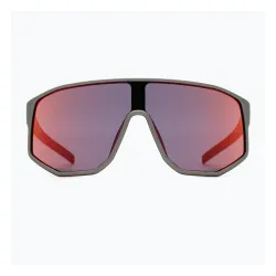 Okulary przeciwsłoneczne Red Bull SPECT Dash grey/brown with red purple mirror