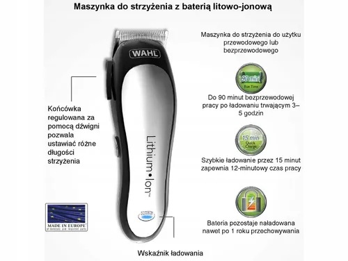 Maszynka do włosów Wahl 79600 Lithium Ion Zestaw