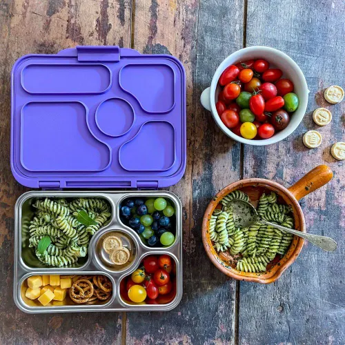 Çelik Tepsili Yumbox Presto Seyahat Öğle Yemeği Kutusu-kale Yeşili