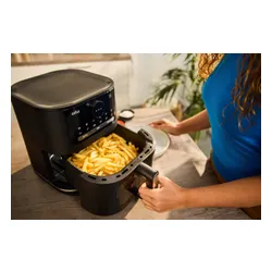 Air Fryer Frytkownica beztłuszczowa BRAUN MultiFry 5 HF5075IBK 6l z okienkiem do obserwacji postępów gotowania