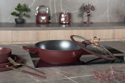 Płaski Garnek Tytanowy Z Pokrywą 30Cm Berlinger Haus Bh-8039 Leonardo