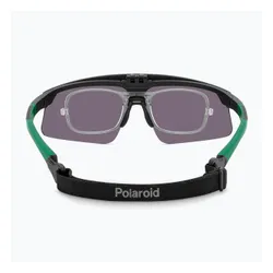 Okulary przeciwsłoneczne męskie Polaroid PLD 7056/CI/S matte black green/greygreen mirror polarized