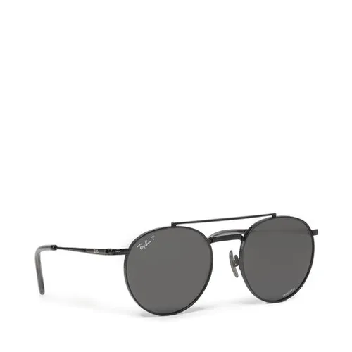 Okulary przeciwsłoneczne Ray-Ban Round II Titanium 0RB8237 3141K8 Black/Polar Dark Grey - Rozmiar (EU) 53