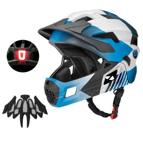 Kask rowerowy dziecięcy, Szczękowy, na rower, hulajnogę, ROCKBROS, M