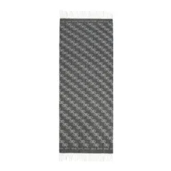 Liu Jo Stola eșarfă Jacquard logo 2f3079 T0300 Nero 22222
