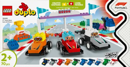 LEGO Klocki DUPLO 10445 Bolidy i kierowcy F1