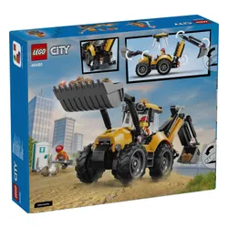 LEGO City 60480 Żółta koparko-ładowarka, zestaw klocków 7+
