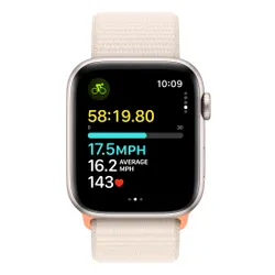 Apple Watch SE GPS 44 мм алюминиевый лунный светящийся / лунный светящийся спортивный браслет