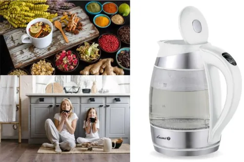 Czajnik elektryczny ŁUCZNIK WK-2020 Biały