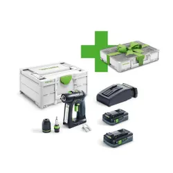 Festool C 18 HPC 4.0 ve-Plus Organizer Edition Tornavida Matkabı