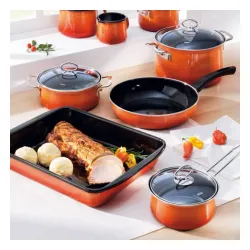 RIESS Nouvelle Corall 1 l - garnek emaliowany z pokrywką