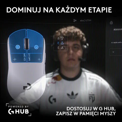 Myszka gamingowa Logitech G Pro X2 Superstrike Biały