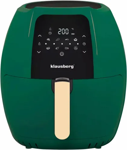 Air Fryer Frytkownica beztłuszczowa KLAUSBERG KB-7596 Zielony 7.7l 7 automatycznych programów