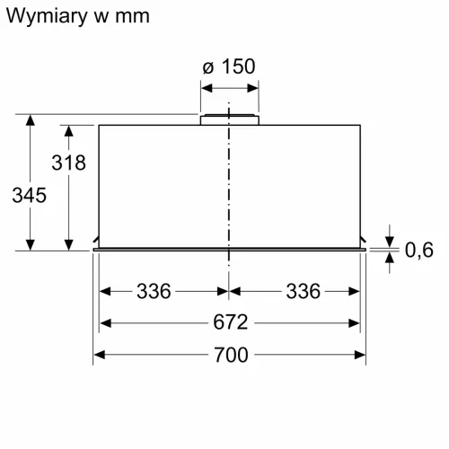 Okap Bosch DLN78PC60 Czarny