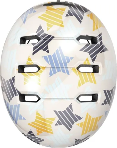 Kask ABUS Skurb Kid Stars Szary dla Dzieci (rozmiar S)