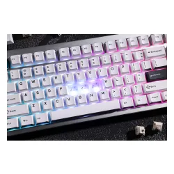 Klawiatura mechaniczna MCHOSE GX87 Ultra Vintage White Srebrny