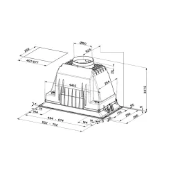 Okap Faber Inka Lux Smart EV8 BK A70 Czarny