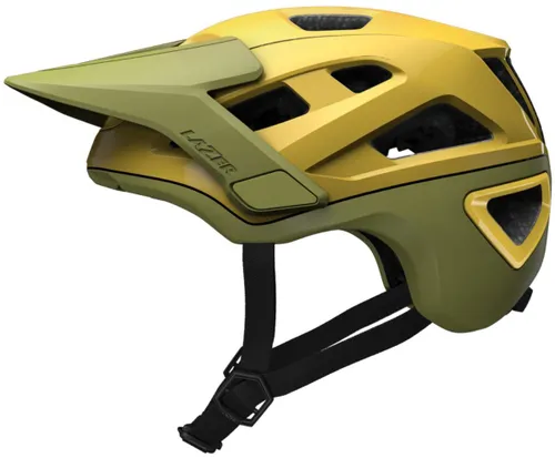 Kask rowerowy LAZER Jackal KinetiCore Złoto-zielony MTB (rozmiar L)