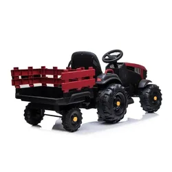 Duży Traktor Na Akumulator Z Przyczepą Pojazd Dla Dzieci Pilot Skóra Eva MP3