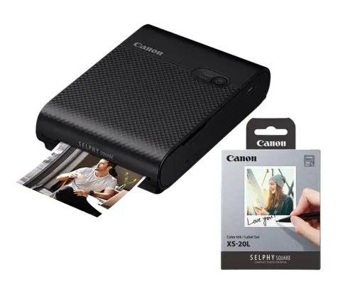 Drukarka Canon Selphy Square QX10 czarny + papier XS-20L 20szt