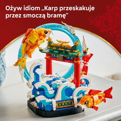 LEGO 80120 Chinese Festivals Karp przeskakujący przez Smoczą Bramę