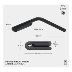 Myszka Logitech Mobi Fold Grafitowy