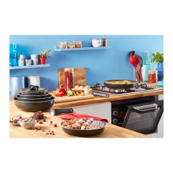 Zestaw patelni Tefal Ingenio Easy Cook & Clean L1539143 Tytanowa 24cm, 28cm