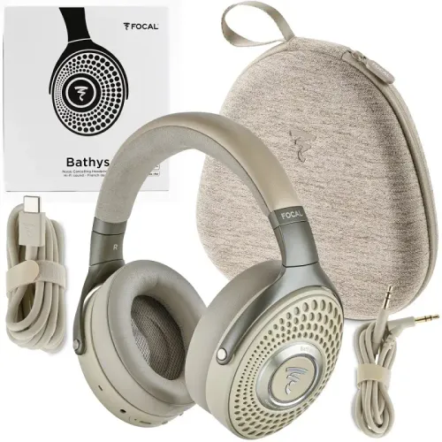 Słuchawki bezprzewodowe Focal Bathys Dune Nauszne Bluetooth 5.1 Kremowy