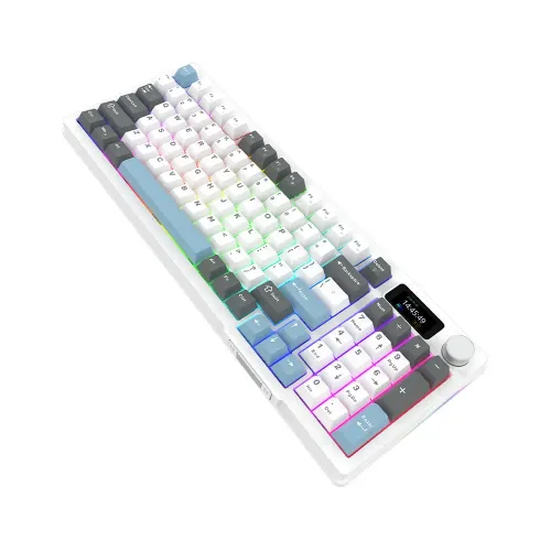 Klawiatura mechaniczna Aqirys Atria White Linear Biały