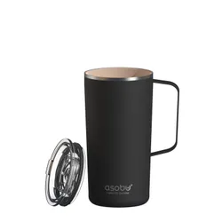 Kubek termiczny ceramiczny Asobu Tower 0,59 l - black