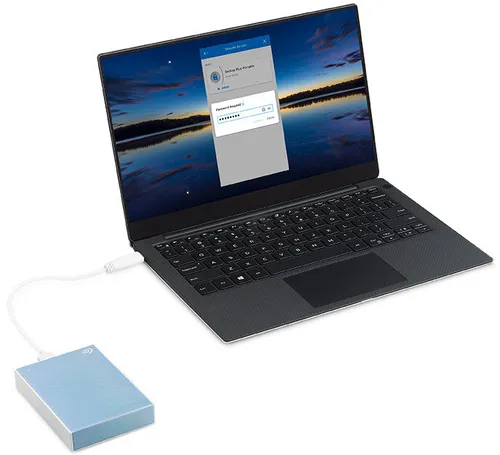 Dysk SEAGATE One Touch 2TB HDD Niebieski