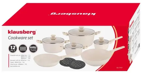 Zestaw garnków KLAUSBERG KB-7959 (12 elementów)