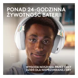 Słuchawki LOGITECH G325 Lightspeed Biały Bezprzewodowe, Nauszne