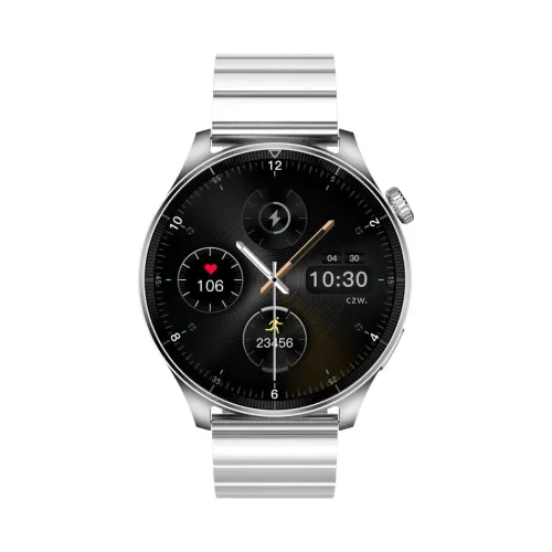 Smartwatch Forever Grand SW-710 46mm Srebrny