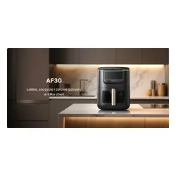 Air Fryer Frytkownica beztłuszczowa DREAME AF30 Czarny 7l z okienkiem do obserwacji postępów gotowania