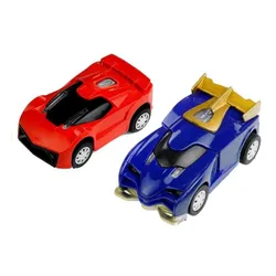 Tor Samochodowy Wyścigowy Slot Cars 2 Autka 1:43 Pętla Lampki Zasilacz