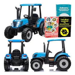 Duży Traktor Na Akumulator Dla Dziecka A011 24V 2X200W Pilot Eva LED Skóra