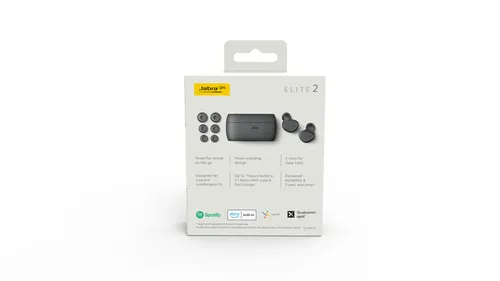 Słuchawki bezprzewodowe Jabra Elite 2 Dokanałowe Bluetooth 5.2 Ciemnoszary