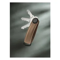 Skórzane etui na klucze Orbitkey Key Organiser Matte Leather - mocha