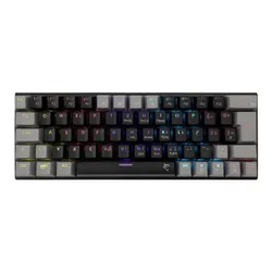 Klawiatura gamingowa White Shark Wakizashi Blue przewodowa mechaniczna podświetlana czarno-szara