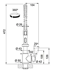 Bateria FRANKE Pola Semi Pro 115.0735.629 Czarny