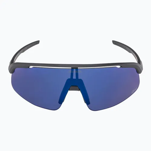 Okulary przeciwsłoneczne Alpina Turbo Pro S Q-Lite black matt/ blue mirror